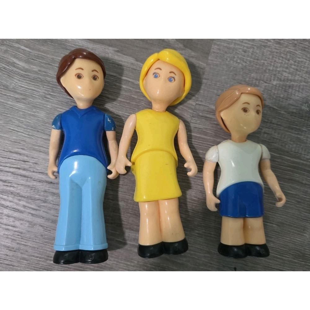 Vintage Little Tikes Dollhouse Family Figures Mom Dad Son Brother